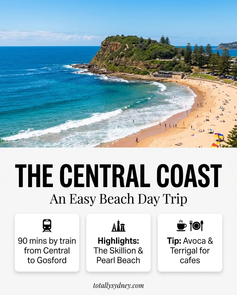 Central Coast Day Trip from Sydney: Train, Beaches & Bouddi