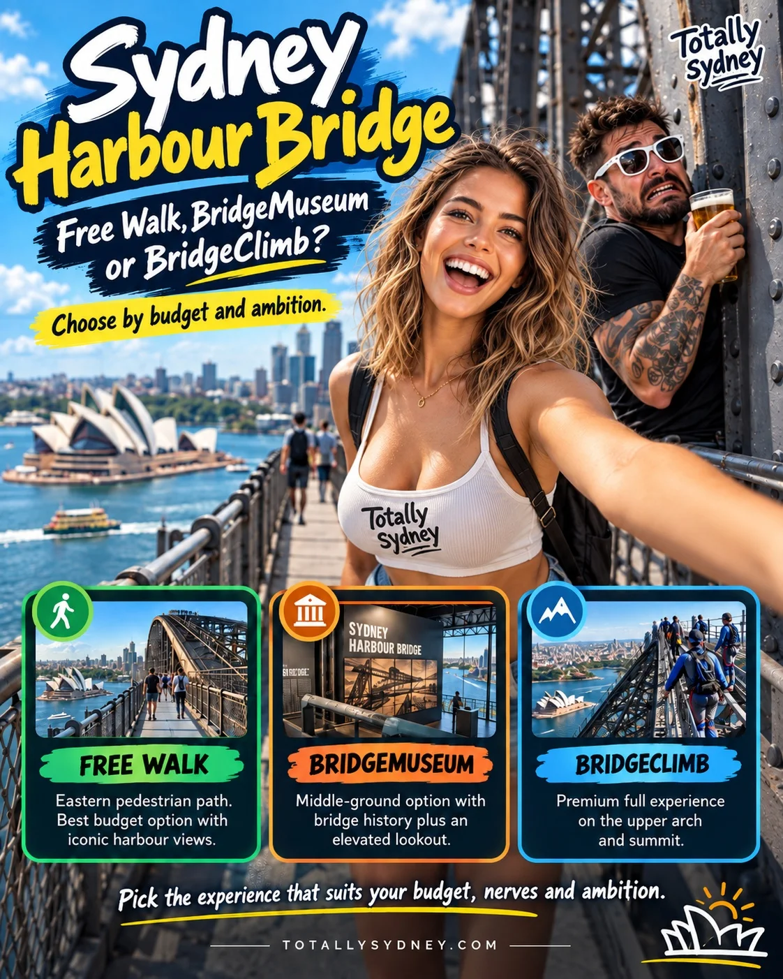 Sydney Harbour Bridge: Free Walk, BridgeMuseum or BridgeClimb?