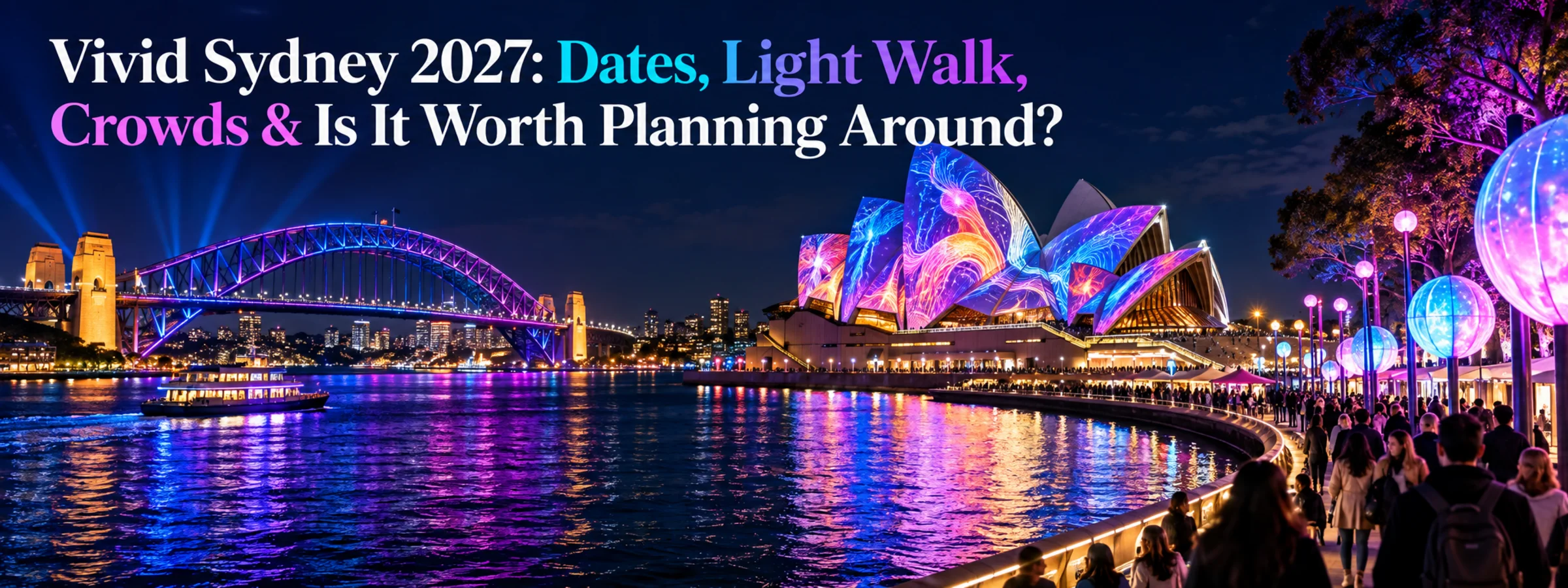 Vivid Sydney 2027: Dates, Light Walk, Crowds & Is It Worth Planning Around?